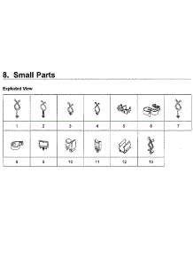Small Parts parts for Samsung Washer WF45M5100AW/A5-11 from AppliancePartsPros.com