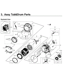 Tub & Drum Parts parts for Samsung Washer WF45M5100AW/A5-11 from AppliancePartsPros.com