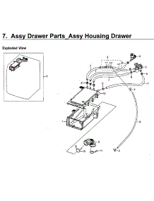 Housing-Drawer parts for Samsung Washer WF45M5100AW/A5-11 from AppliancePartsPros.com
