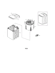 Main parts for Samsung Washer WA50K8600AV/AA-00 from AppliancePartsPros.com