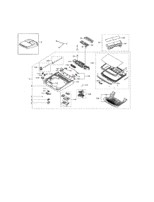 Top Cover parts for Samsung Washer WA50K8600AV/AA-00 from AppliancePartsPros.com