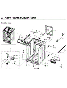 Frame Cover & Parts parts for Samsung Washer WF350ANP/XAA-02 from AppliancePartsPros.com