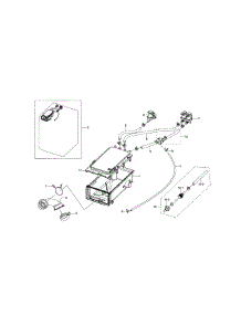 Housing Drawer parts for Samsung Washer WF210ANW/XAA-03 from AppliancePartsPros.com