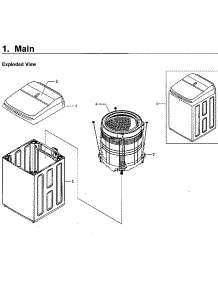 Main Assy parts for Samsung Washer WA52M8650AV/A4-00 from AppliancePartsPros.com