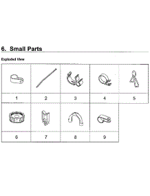Small Parts parts for Samsung Washer WA52M8650AV/A4-00 from AppliancePartsPros.com