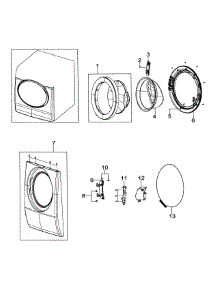 Front Assy parts for Samsung Washer WF316LAW/XAA-00 from AppliancePartsPros.com