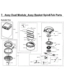 Dual Module 2 parts for Samsung Washer WV60M9900AW/A5-01 from AppliancePartsPros.com