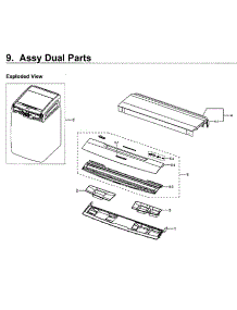 Dual Module 4 parts for Samsung Washer WV60M9900AW/A5-01 from AppliancePartsPros.com
