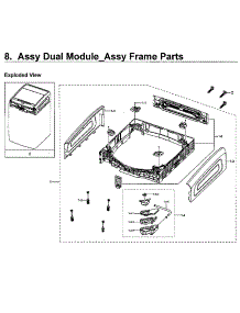 Dual Module 3 parts for Samsung Washer WV60M9900AW/A5-01 from AppliancePartsPros.com