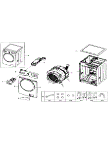 Main Assy parts for Samsung Washer WF330ANW/XAA-03 from AppliancePartsPros.com
