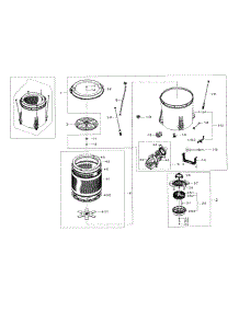 Tub Parts parts for Samsung Washer WA48J7770AW/A2-00 from AppliancePartsPros.com