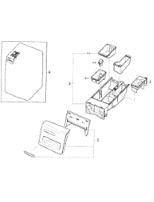 Drawer 1 parts for Samsung Washer WF350ANR/XAA-00 from AppliancePartsPros.com