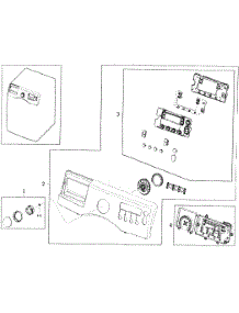 Panel parts for Samsung Washer WF350ANR/XAA-00 from AppliancePartsPros.com