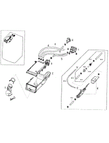 Drawer 2 parts for Samsung Washer WF350ANR/XAA-00 from AppliancePartsPros.com