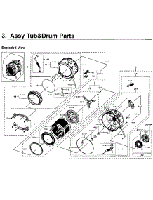 Tub / Drum parts for Samsung Washer WF45M5500AW/A5-00 from AppliancePartsPros.com