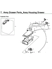 Drawer Housing parts for Samsung Washer WF45M5500AW/A5-00 from AppliancePartsPros.com