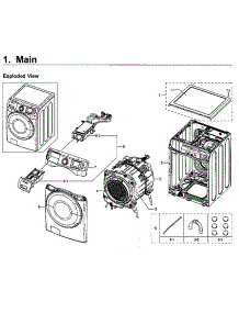 Main Assy parts for Samsung Washer WF45M5500AW/A5-00 from AppliancePartsPros.com