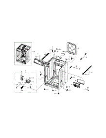 Frame & Cover Parts parts for Samsung Washer WF330ANB/XAA-07 from AppliancePartsPros.com