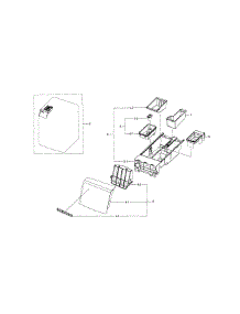 Drawer parts for Samsung Washer WF395BTPASU/A1-01 from AppliancePartsPros.com