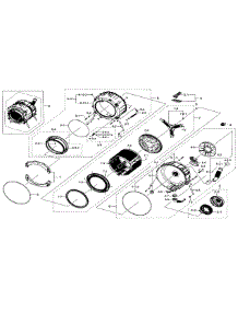 Tub & Drum parts for Samsung Washer WF330ANB/XAA-02 from AppliancePartsPros.com