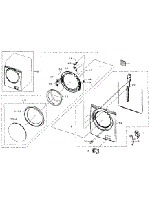 Frame parts for Samsung Washer WF350ANW/XAA-01 from AppliancePartsPros.com