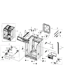 Frame parts for Samsung Washer WF350ANW/XAA-01 from AppliancePartsPros.com