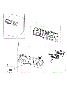 Control Panel parts for Samsung Washer WF218ANW/XAA-00 from AppliancePartsPros.com