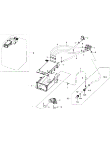 Housing Section parts for Samsung Washer WF45H6300AW/A2-01 from AppliancePartsPros.com
