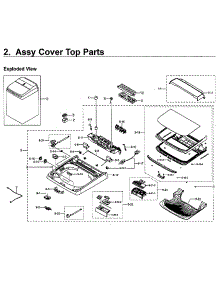 Top Assy parts for Samsung Washer WA54M8750AW/A4-00 from AppliancePartsPros.com