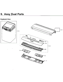 Dual Parts parts for Samsung Washer WV55M9600AW/A5-00 from AppliancePartsPros.com