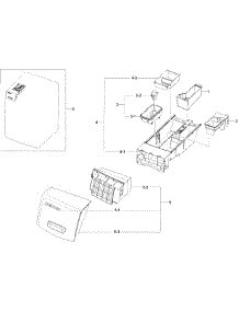 Drawer Assy parts for Samsung Washer WF45H6100AP/A2-00 from AppliancePartsPros.com