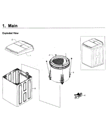 Main Asy parts for Samsung Washer WA50K8600AV/A2-11 from AppliancePartsPros.com