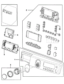 Control Panel parts for Samsung Washer WF448AAP/XAA-00 from AppliancePartsPros.com