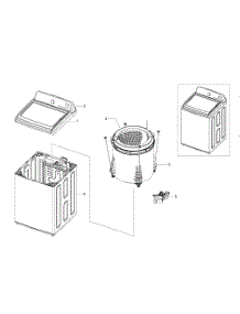 Main Assy parts for Samsung Washer WA422PRHDWR/AA-00 from AppliancePartsPros.com