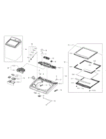 Top Cover parts for Samsung Washer WA422PRHDWR/AA-00 from AppliancePartsPros.com