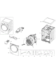 Main Assy parts for Samsung Washer WF45H6300AG/A2-00 from AppliancePartsPros.com