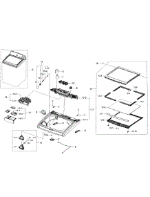 Cover-Top parts for Samsung Washer WA45H7200AP/A2-03 from AppliancePartsPros.com
