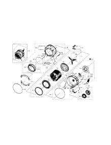 Tub & Drum parts for Samsung Washer WF330ANB/XAA-05 from AppliancePartsPros.com