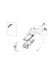 Housing-Drawer parts for Samsung Washer WF330ANB/XAA-05 from AppliancePartsPros.com