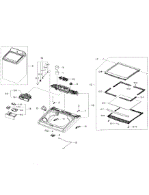 Cover-Top parts for Samsung Washer WA45H7200AP/A2-00 from AppliancePartsPros.com