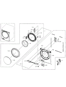 Front Section parts for Samsung Washer WF520ABW/XAA-02 from AppliancePartsPros.com