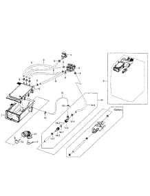 Housing Drawer parts for Samsung Washer WF520ABW/XAA-02 from AppliancePartsPros.com
