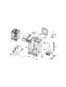 Frame & Cover Parts parts for Samsung Washer WF330ANW/XAA-00 from AppliancePartsPros.com