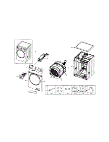 Main Assy parts for Samsung Washer WF330ANW/XAA-00 from AppliancePartsPros.com