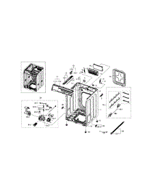 Frame & Cover Parts parts for Samsung Washer WF448AAE/XAA-01 from AppliancePartsPros.com