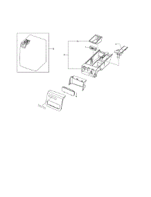 Housing Drawer parts for Samsung Washer WF338AAB/XAA-00 from AppliancePartsPros.com