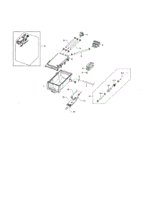 Drawer Housing parts for Samsung Washer WF338AAW/XAA-01 from AppliancePartsPros.com