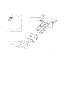 Drawer parts for Samsung Washer WF338AAW/XAA-01 from AppliancePartsPros.com