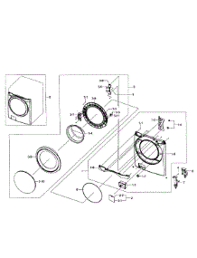 Front Assy parts for Samsung Washer WF457ARGSGR/AA-0F from AppliancePartsPros.com