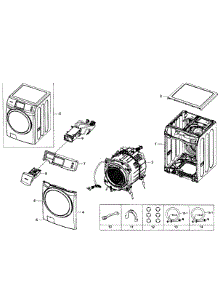 Main Assy parts for Samsung Washer WF457ARGSGR/AA-0F from AppliancePartsPros.com